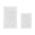 thumbnail image 1 of Better Trends Edge 100% Cotton 2 Piece Set (17" x 24" | 21" x 34") Bath Mat Rug - White, 1 of 5