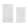 thumbnail image 1 of Better Trends Edge White 100% Cotton Reversible 2 Piece Bath Rug Set, 21" x 34" | 24" x 40", 1 of 5