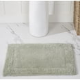 thumbnail image 1 of Better Trends 17" x 24" Premium Bathroom Rugs 100% Cotton Soft Reversible Tufted Bath Mat Water Absorbent Bath Rug Ideal for Bathroom Shower and Tub Use (Dark Sage) Edge Collection, 1 of 6