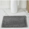 thumbnail image 1 of Better Trends 17" x 24" Premium Bathroom Rugs 100% Cotton Soft Reversible Tufted Bath Mat Water Absorbent Bath Rug Ideal for Bathroom Shower and Tub Use (Gray) Edge Collection, 1 of 6
