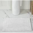 thumbnail image 1 of Better Trends 17" x 24" Premium Bathroom Rugs 100% Cotton Soft Reversible Tufted Bath Mat Water Absorbent Bath Rug Ideal for Bathroom Shower and Tub Use (White) Edge Collection, 1 of 6