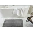 thumbnail image 1 of Better Trends 21" x 34" Premium Bathroom Rugs 100% Cotton Soft Reversible Tufted Bath Mat Water Absorbent Bath Rug Ideal for Bathroom Shower and Tub Use (Gray) Edge Collection, 1 of 6