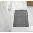 thumbnail image 1 of Better Trends 24" x 40" Premium Bathroom Rugs 100% Cotton Soft Reversible Tufted Bath Mat Water Absorbent Bath Rug Ideal for Bathroom Shower and Tub Use (Gray) Edge Collection, 1 of 6