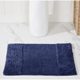 thumbnail image 1 of Better Trends 17" x 24" Bathroom Rug 100% Cotton Bath Rug Water Absorbent & Non Slip Bath Mat (Navy) Granada Collection, 1 of 4