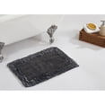 thumbnail image 1 of Better Trends 17" x 24" Premium Bathroom Rug 100% Cotton, Ultra Soft Bath Mat, Water Absorbent, Non-Slip Ruffle Border (Gray) Shaggy Border Collection, 1 of 6
