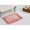 thumbnail image 1 of Better Trends 17" x 24" Premium Bathroom Rug 100% Cotton, Ultra Soft Bath Mat, Water Absorbent, Non-Slip Ruffle Border (Pink) Shaggy Border Collection, 1 of 6