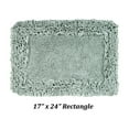 thumbnail image 1 of Better Trends 17" x 24" Premium Bathroom Rug 100% Cotton, Ultra Soft Bath Mat, Water Absorbent, Non-Slip Ruffle Border (Sage) Shaggy Border Collection, 1 of 5