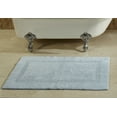 thumbnail image 1 of Better Trends 17" x 24" Premium Bathroom Rug Mat, 100% Cotton, Extra Soft Tufted Door Mat, Water Absorbent & Reversible Bath Mat (Blue) Lux Collection, 1 of 6