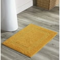 thumbnail image 1 of Better Trends 17" x 24" Premium Bathroom Rug Mat, 100% Cotton, Extra Soft Tufted Door Mat, Water Absorbent & Reversible Bath Mat (Yellow) Lux Collection, 1 of 6
