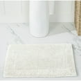 thumbnail image 1 of Better Trends 17" x 24" Premium Bathroom Rugs 100% Cotton Soft Reversible Tufted Bath Mat Water Absorbent Bath Rug Ideal for Bathroom Shower and Tub Use (Ivory) Edge Collection, 1 of 4