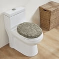thumbnail image 1 of Better Trends 18"x20" Premium Toilet Lid Cover 100% Cotton Tufted Bathroom Rug Water Absorbent Reversible Machine Washable Beige - Lux Collection, 1 of 4