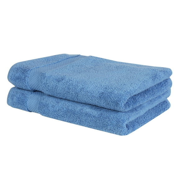 Better Trends 2 Pack Hand Towels Sets (16" x 26") 100% Ring Spun Cotton, Ultra Soft and Highly Absorbent 550 GSM Towels Sets for Bathroom, Gym, Shower, Hotel, Spa, Dark Blue Splash Collection