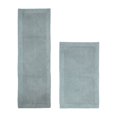 thumbnail image 1 of Better Trends 2 Piece Premium Bathroom Rug Set 100% Cotton Soft Tufted Reversible Bath Rug Water absorbent Bath Mat Ideal for Bathroom Shower and Tub Use, Edge Collection Blue (24" x 40" | 20" x 60"), 1 of 3