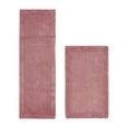 thumbnail image 1 of Better Trends 2 Piece Premium Bathroom Rug Set 100% Cotton Soft Tufted Reversible Bath Rug Water absorbent Bath Mat Ideal for Bathroom Shower and Tub Use, Edge Collection Pink (24" x 40" | 20" x 60"), 1 of 5