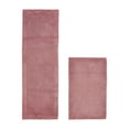 thumbnail image 1 of Better Trends 2 Piece Premium Bathroom Rug Set 100% Cotton Soft Tufted Reversible Bath Rug Water absorbent Bath Mat Ideal for Bathroom Shower and Tub Use, Edge Collection Pink (21" x 34" | 20" x 60"), 1 of 5