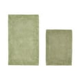 thumbnail image 1 of Better Trends 2 Piece Premium Bathroom Rug Set 100% Cotton Soft Tufted Reversible Bath Rug Water absorbent Bath Mat Ideal for Bathroom Shower and Tub Use, Edge Collection Sage (17" x 24" | 21" x 34"), 1 of 5