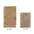 thumbnail image 1 of Better Trends 2 Piece Bathroom Rug Set 100% Cotton, Extra Soft, Water Absorbent & Non Slip Bath Mat, Ruffle Border, (Beige) Shaggy Border Collection, 1 of 5