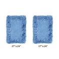 thumbnail image 1 of Better Trends 2 Piece Bathroom Rug Set 100% Cotton, Extra Soft, Water Absorbent & Non Slip Bath Mat, Ruffle Border, (Blue) Shaggy Border Collection, 1 of 5