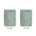 thumbnail image 1 of Better Trends 2 Piece Bathroom Rug Set 100% Cotton, Extra Soft, Water Absorbent & Non Slip Bath Mat, Ruffle Border, (Sage) Shaggy Border Collection, 1 of 6