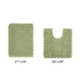 thumbnail image 1 of Better Trends 2 Piece Bathroom Rugs Set 100% Cotton, Soft Tufted Bath Mat, Water Absorbent & Reversible Bath Rug (Sage) Lilly Crochet Collection, 1 of 7