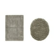 thumbnail image 1 of Better Trends 2 Piece Bathroom Rugs Toilet Lid Cover Set 100% Cotton Water Absorbent Reversible Mat Machine Washable Bath Rug for Bathroom Floor Decor Toilet Seat Covers 18"x20"|17"x24" Beige Lux, 1 of 4