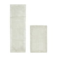 thumbnail image 1 of Better Trends 2 Piece Premium Bathroom Rug Set 100% Cotton Soft Tufted Reversible Bath Rug Water absorbent Bath Mat for Bathroom Shower and Tub Use, Edge Collection Ivory (21" x 34" | 20" x 60"), 1 of 5