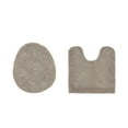 thumbnail image 1 of Better Trends 2 Piece Premium Bathroom Rug Set 100% Cotton Soft Tufted Reversible Bath Rug Water absorbent Bath Mat for Bathroom Shower and Tub Use, Edge Collection Beige (18" x 20" | 20" x 20"), 1 of 3