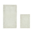 thumbnail image 1 of Better Trends 2 Piece Premium Bathroom Rug Set 100% Cotton Soft Tufted Reversible Bath Rug Water absorbent Bath Mat for Bathroom Shower and Tub Use, Edge Collection Ivory (17" x 24" | 24" x 40"), 1 of 5