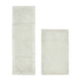 thumbnail image 1 of Better Trends 2 Piece Premium Bathroom Rug Set 100% Cotton Soft Tufted Reversible Bath Rug Water absorbent Bath Mat for Bathroom Shower and Tub Use, Edge Collection Ivory (24" x 40" | 20" x 60"), 1 of 5