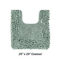 thumbnail image 1 of Better Trends 20" x 20" U-Shape Toilet Rug, 100% Cotton Bathroom Rug, Contour Mat, Water Absorbent, Non-Slip Bath Mat, Machine Washable, Sage Shaggy Border Collection, 1 of 5