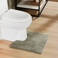 thumbnail image 1 of Better Trends 20" x 20" U-Shape Toilet Rug, 100% Cotton Tufted Bathroom Rug, Contour Mat, Water Absorbent, Reversible, Machine Wash (Beige) Lux Collection, 1 of 6