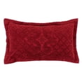 thumbnail image 1 of Better Trends 20"x 36" King Pillow Sham 100% Cotton Pillow Cover Medallion Design Machine Washable (Burgundy) Ashton Collection, 1 of 5