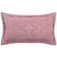 thumbnail image 1 of Better Trends 20"x 36" King Pillow Sham 100% Cotton Pillow Cover Medallion Design Machine Washable (Pink) Ashton Collection, 1 of 5