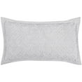 thumbnail image 1 of Better Trends 20"x 36" King Pillow Sham 100% Cotton Pillow Cover Medallion Design Machine Washable (White) Ashton Collection, 1 of 5