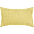 thumbnail image 1 of Better Trends 20"x 36" King Pillow Sham 100% Cotton Pillow Cover Medallion Design Machine Washable (Yellow) Ashton Collection, 1 of 5