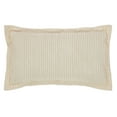 thumbnail image 1 of Better Trends 20"x 36" King Pillow Sham 100% Cotton Pillow Cover Stripe Design Machine Washable (Ivory) Jullian Collection, 1 of 5
