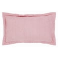 thumbnail image 1 of Better Trends 20"x 36" King Pillow Sham 100% Cotton Pillow Cover Stripe Design Machine Washable (Pink) Jullian Collection, 1 of 5