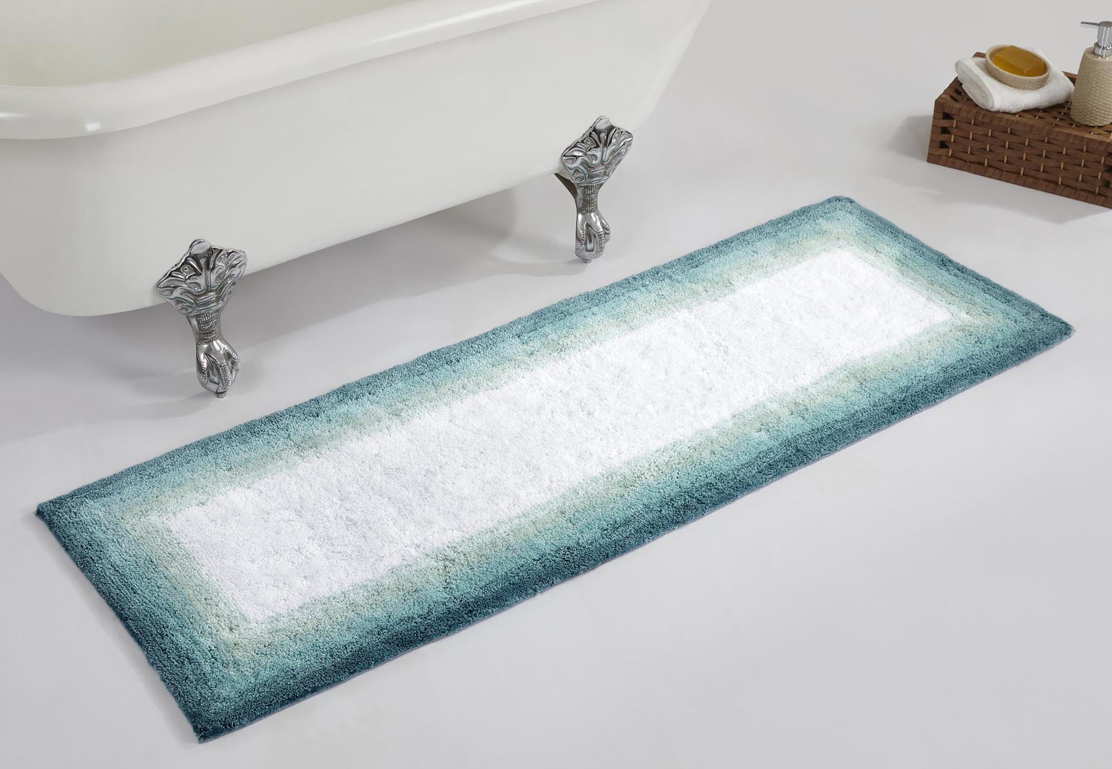 Better Trends 20" x 60" Bathroom Runner Mat 100% Cotton, Extra Soft Tufted Bath Rug, Water ...