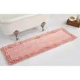 thumbnail image 1 of Better Trends 20" x 60" Bathroom Runner Mat, 100% Cotton Non-Slip Bath Rug, Water Absorbent, Machine Washable for Bathroom and Shower Use, Pink Shaggy Border Collection, 1 of 6