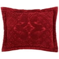 thumbnail image 1 of Better Trends 21"x 27" Standard Pillow Sham 100% Cotton Pillow Cover Medallion Design Machine Washable (Burgundy) Ashton Collection, 1 of 5