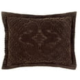 thumbnail image 1 of Better Trends 21"x 27" Standard Pillow Sham 100% Cotton Pillow Cover Medallion Design Machine Washable (Chocolate) Ashton Collection, 1 of 5
