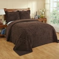 thumbnail image 1 of Better Trends 21"x 27" Standard Pillow Sham 100% Cotton Pillow Cover Medallion Design Machine Washable (Chocolate) Rio Collection, 1 of 5