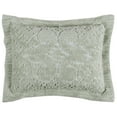 thumbnail image 1 of Better Trends 21"x 27" Standard Pillow Sham 100% Cotton Pillow Cover Medallion Design Machine Washable (Sage) Ashton Collection, 1 of 5