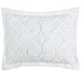 thumbnail image 1 of Better Trends 21"x 27" Standard Pillow Sham 100% Cotton Pillow Cover Medallion Design Machine Washable (White) Ashton Collection, 1 of 5