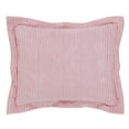 thumbnail image 1 of Better Trends 21"x 27" Standard Pillow Sham 100% Cotton Pillow Cover Stripe Design Machine Washable (Pink) Jullian Collection, 1 of 5