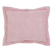Better Trends 21x 27 Standard Pillow Sham 100% Cotton Pillow Cover Stripe Design Machine Washable Pink Jullian Collection