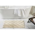 thumbnail image 1 of Better Trends 21" x 34" Bathroom Rugs 100% Cotton Soft Water Absorbent Non Slip Bath Mat Machine Washable Rug (Sand) Hugo Collection, 1 of 4