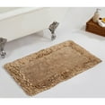 thumbnail image 1 of Better Trends 21" x 34" Premium Bathroom Rug 100% Cotton, Ultra Soft Bath Mat, Water Absorbent, Non-Slip Ruffle Border (Beige) Shaggy Border Collection, 1 of 6