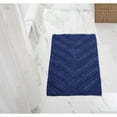 thumbnail image 1 of Better Trends 24" x 40" Bathroom Rugs 100% Cotton Soft Water Absorbent Non Slip Bath Mat Machine Washable Rug (Navy) Hugo Collection, 1 of 4
