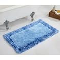 thumbnail image 1 of Better Trends 24" x 40" Premium Bathroom Rug 100% Cotton, Ultra Soft Bath Mat, Water Absorbent, Non-Slip Ruffle Border (Blue) Shaggy Border Collection, 1 of 6